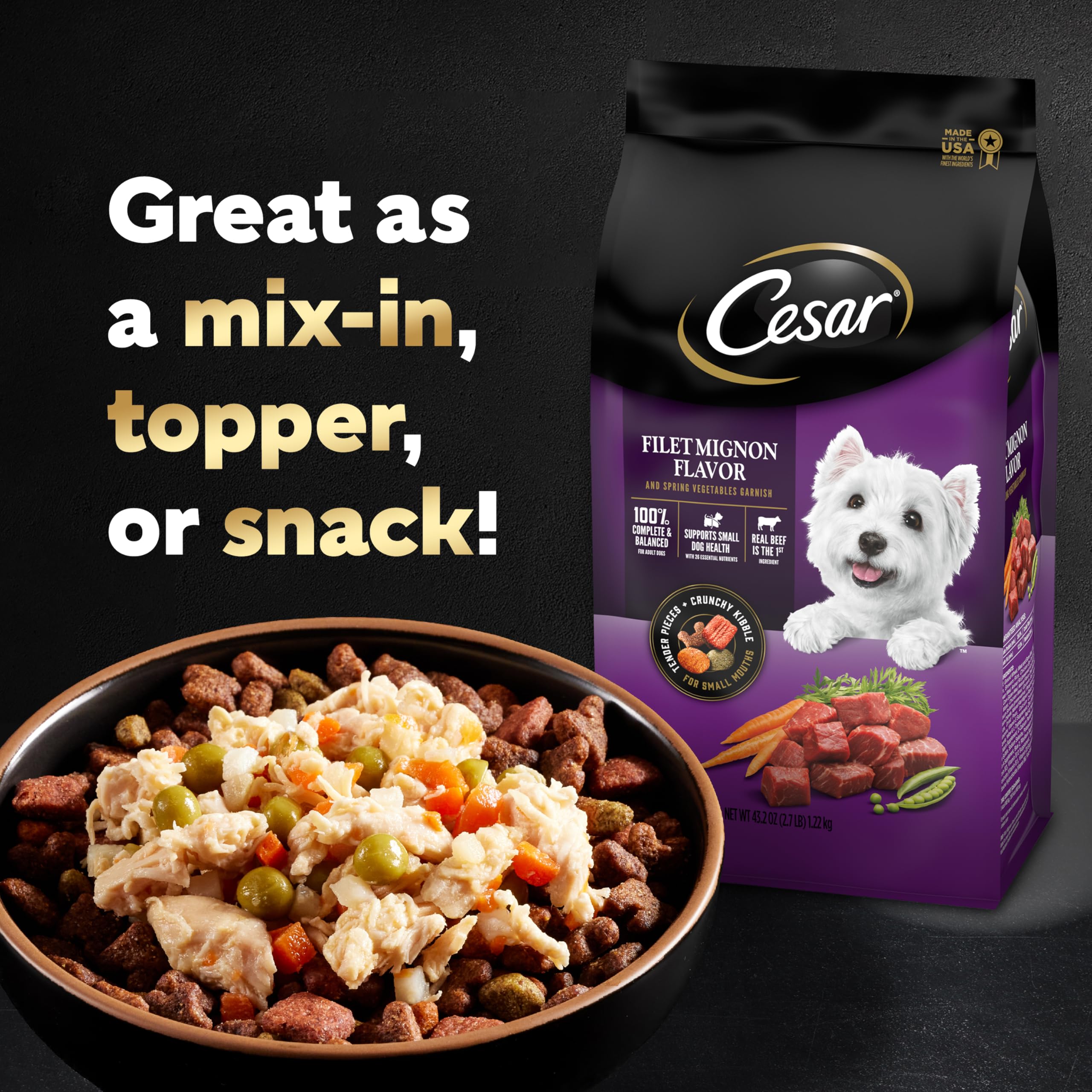 Cesar Simply Crafted Topper perfecto para una experiencia gourmet en casa