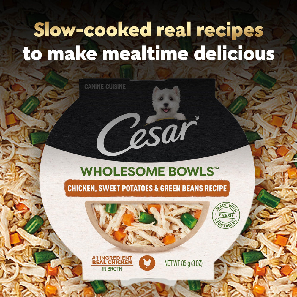 Cesar Wholesome Bowls: empaque práctico y listo para servir.