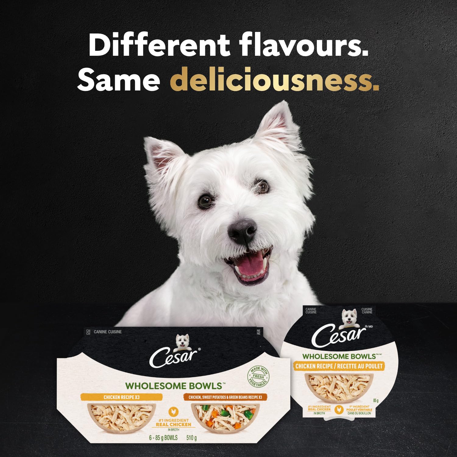 Cesar Wholesome Bowls textura-suave: fácil de digerir sin perder sabor