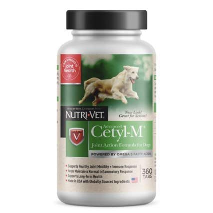 Cetyl M tabletas de articulación para perros, apoyo potencial a la movilidad diaria.