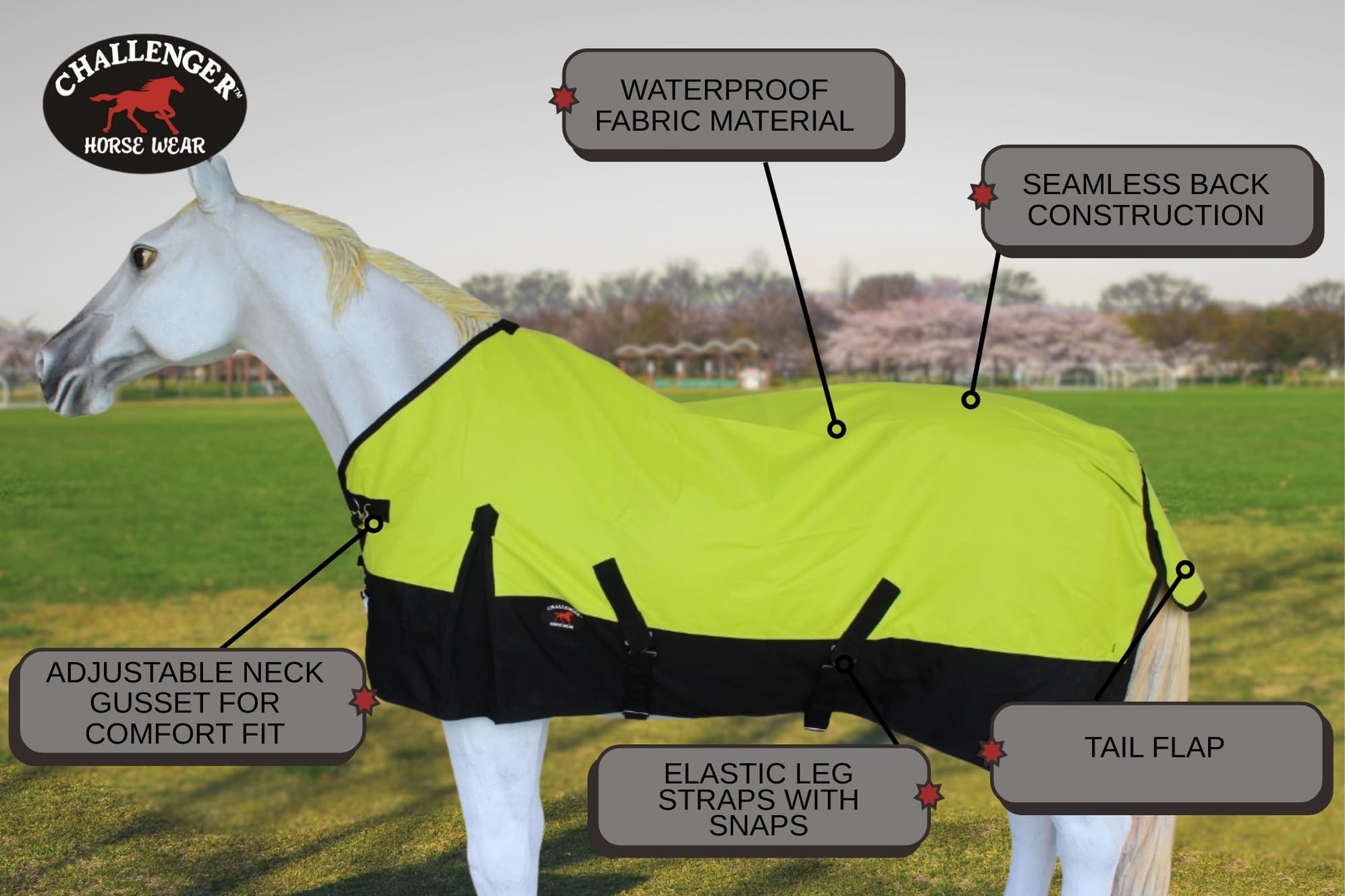 CHALLENGER 1200D capa exterior impermeable: protección frente a lluvia