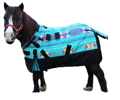 CHALLENGER 1200D manta para potro miniatura con cierre ajustable, protección y ajuste seguro.