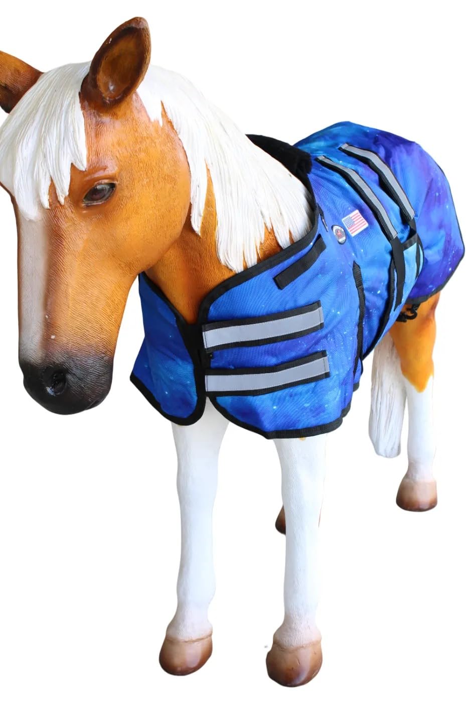 Manta CHALLENGER para foal con forro felpa y protección de hombros.
