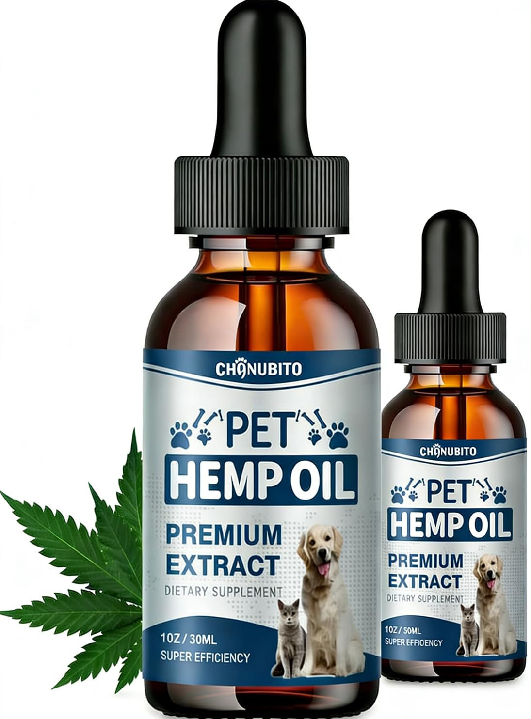 CHANUBITO Neem Oil botella con gotero para mascotas facilita la dosificación