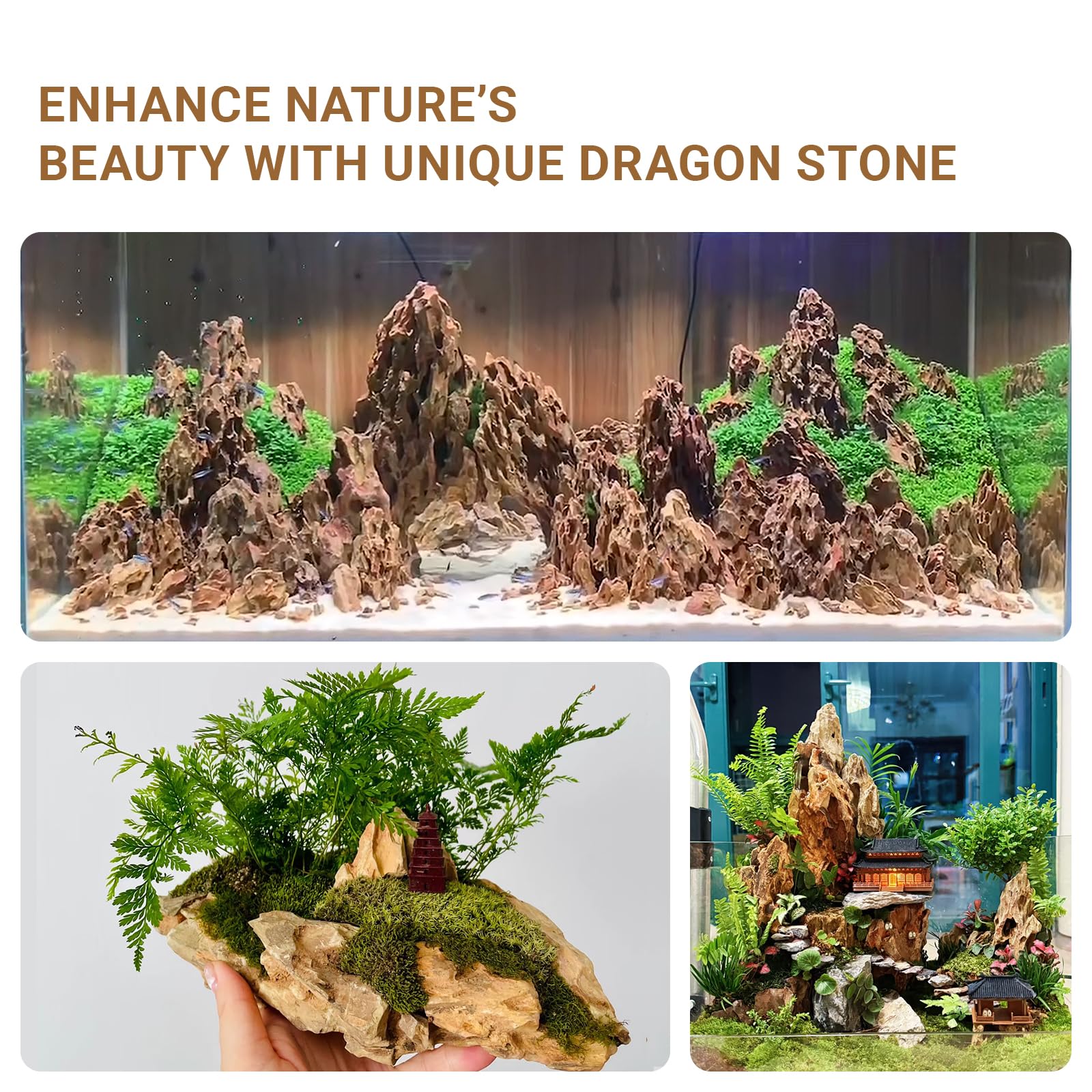 ChaoLeHo Piedra dragón para paisajes naturales y cuevas