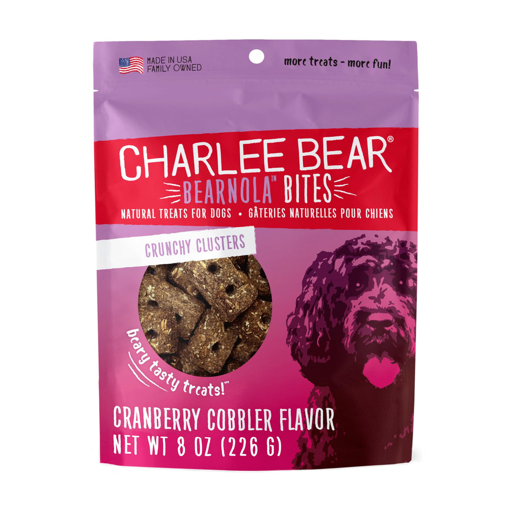 Charlee Bear Bearnola Bites, bolsa de cierre reutilizable para entrenamiento diario.