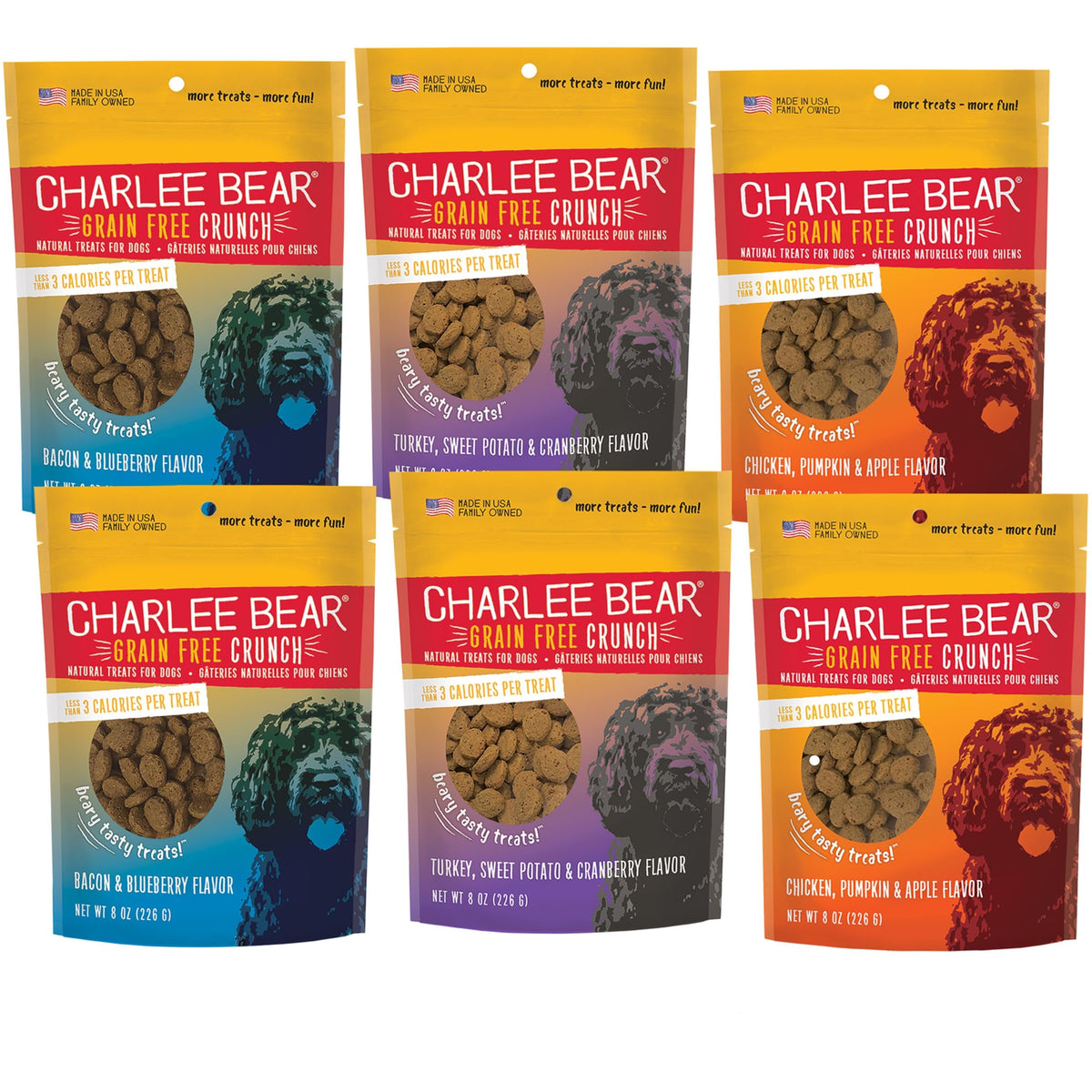 Charlee Bear bocaditos crujientes mini para entrenamiento de perros pequeños