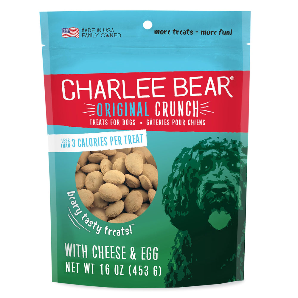 Charlee Bear Original Crunch bolsa de 16 oz, premio sabroso y práctico para entrenamiento