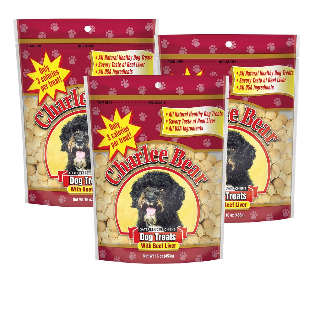 Charlee Bear Original Crunch Higado de Res: premio sabroso para motivar el entrenamiento.