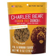 Charlee Bear premios sin granos con cacahuate y banana, aptos para entrenamiento