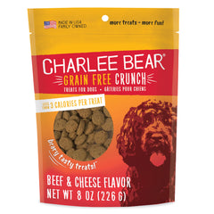 Charlee Bear snacks sin granos de ternera y queso, baja caloría para premiar