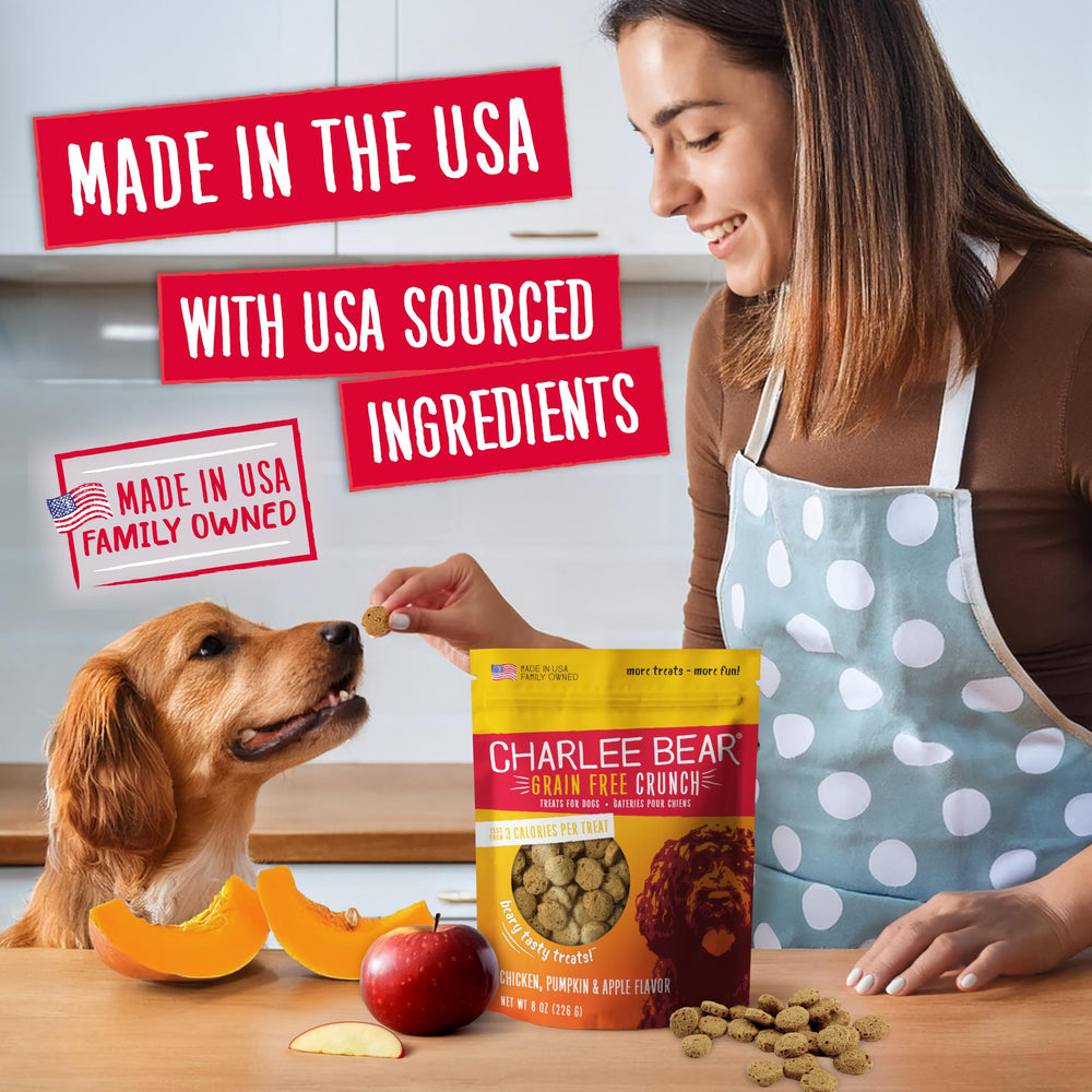 Charlee Bear trozos de manzana; crujido delicioso para masticar.