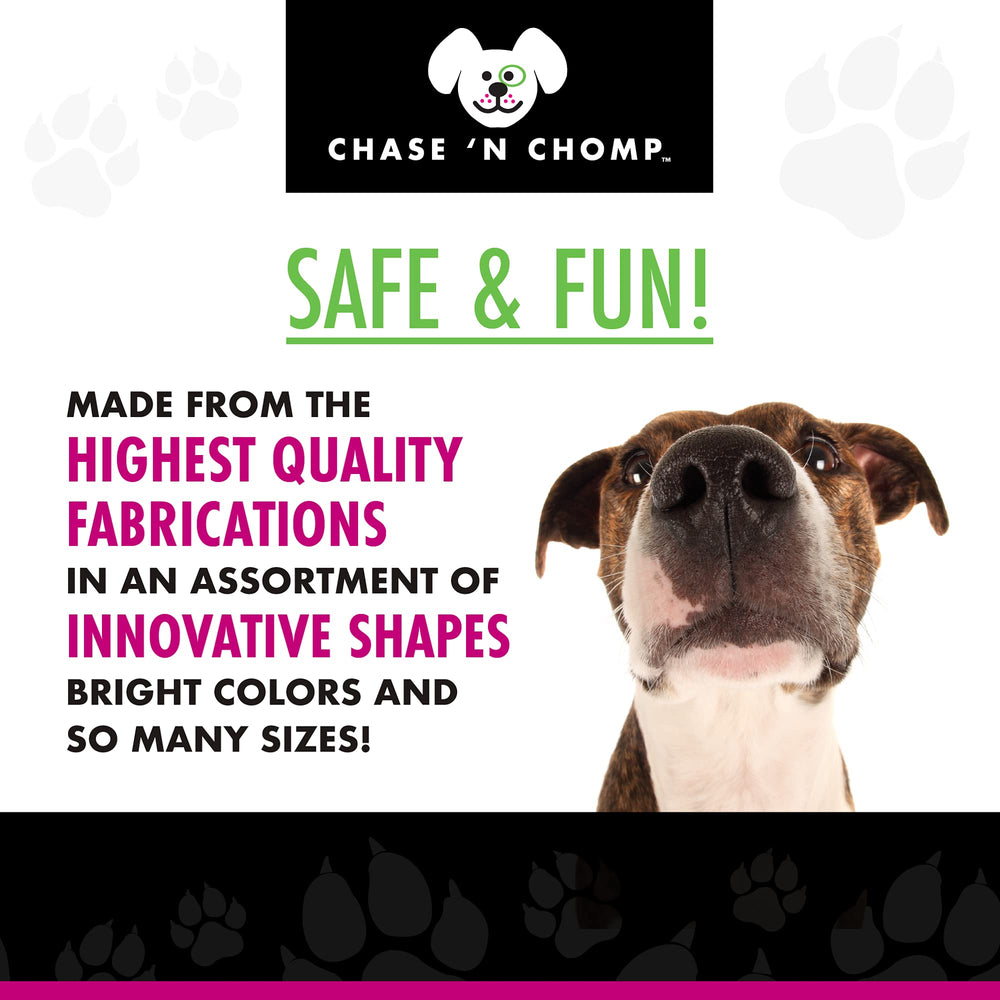Chase 'n Chomp bola parlante para perros medianos, estimulando curiosidad y juego.