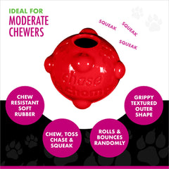 Pelota Molecule en rojo o verde para variedad y diversión en el paseo.