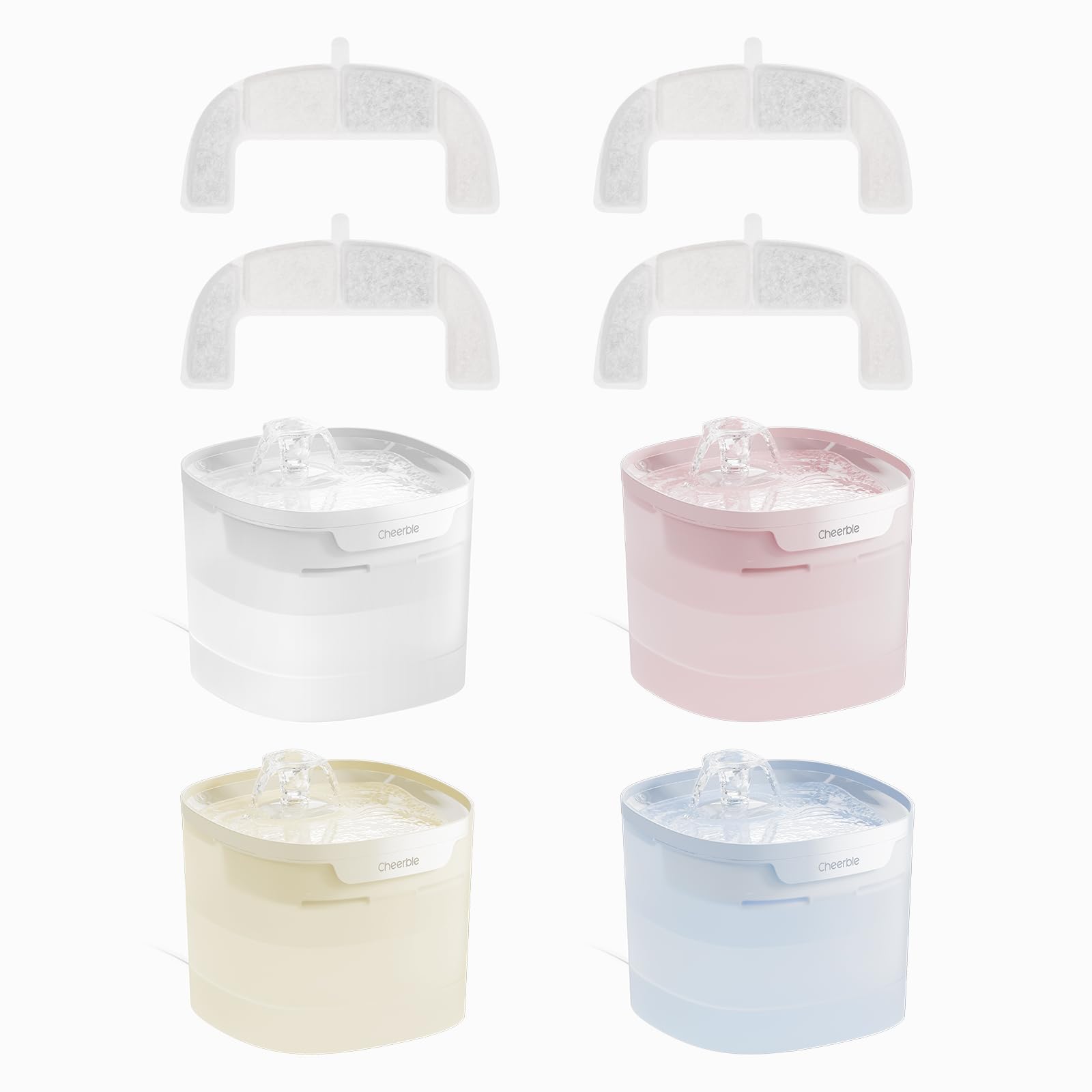 Cheerble Elfin E1 Lite: fuente de agua para gatos con flujo continuo y agua fresca.