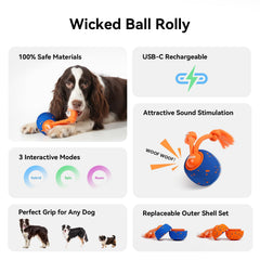 Modos dinámicos de Cheerble Wicked Ball Rolly para estimulación mental y física