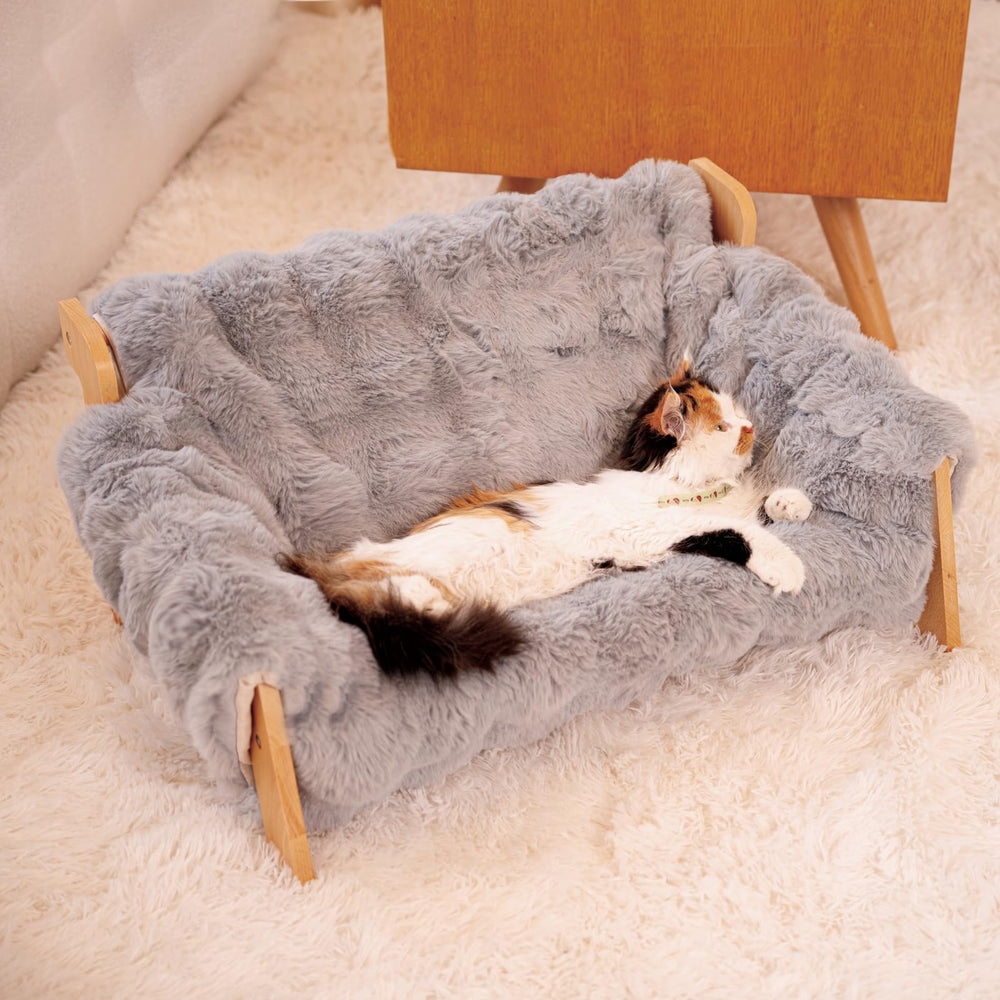 CHEERHOME PETS sofá-gato-elevado: descanso cómodo con circulación de aire.