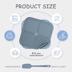ChefAide Lick Mat con 4 texturas para distribuir yogur o mantequilla de maní