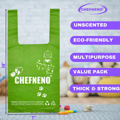 Bolsas CHEFNENO para excrementos de perro, duraderas y sin fugas.