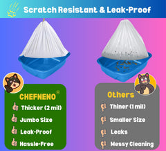 CHEFNENO bolsas resistentes alta densidad, protege la caja de arena