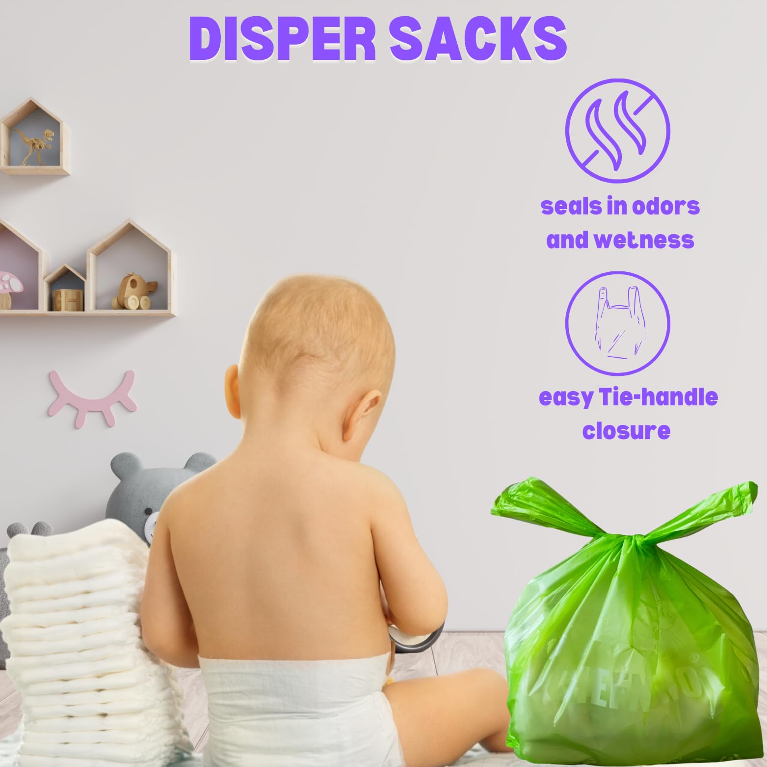 Bolsas CHEFNENO de uso multipropósito para limpieza de mascotas e higiene.