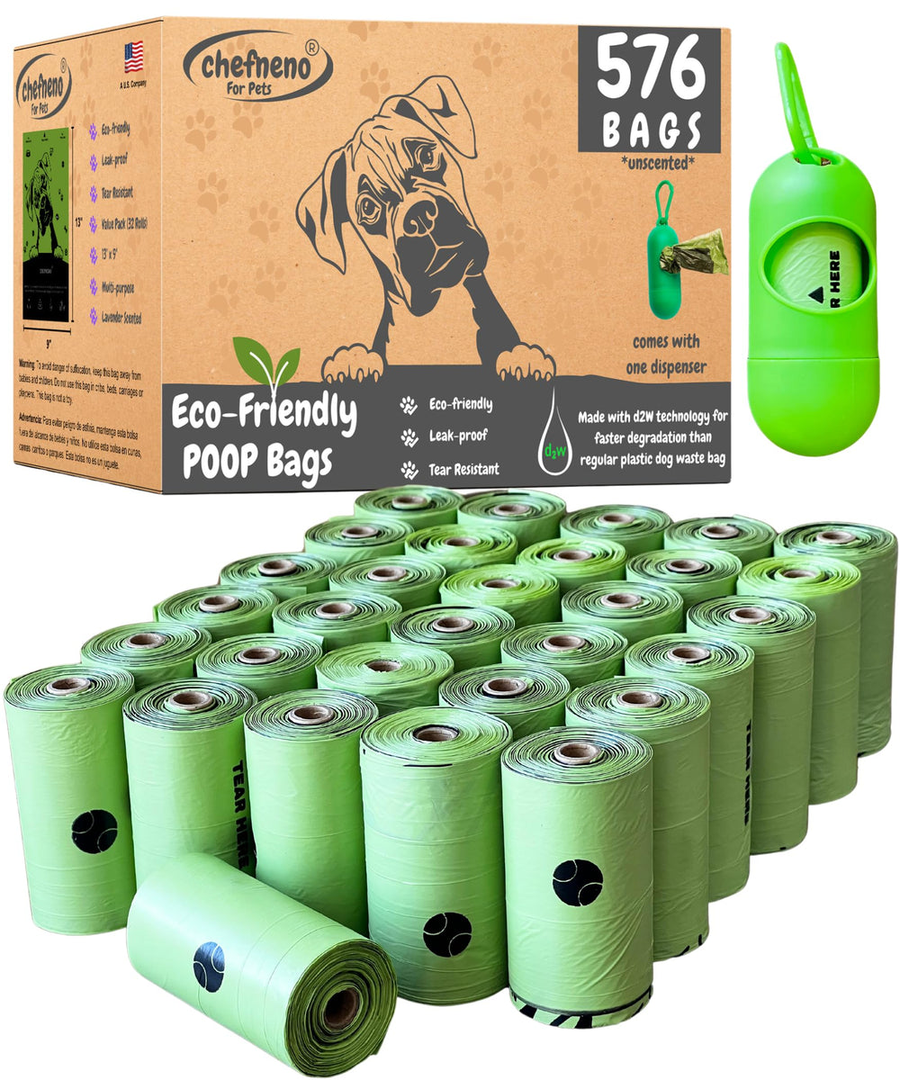 CHEFNENO dispensador con bolsas ecológicas para perros, uso cómodo en caminatas.