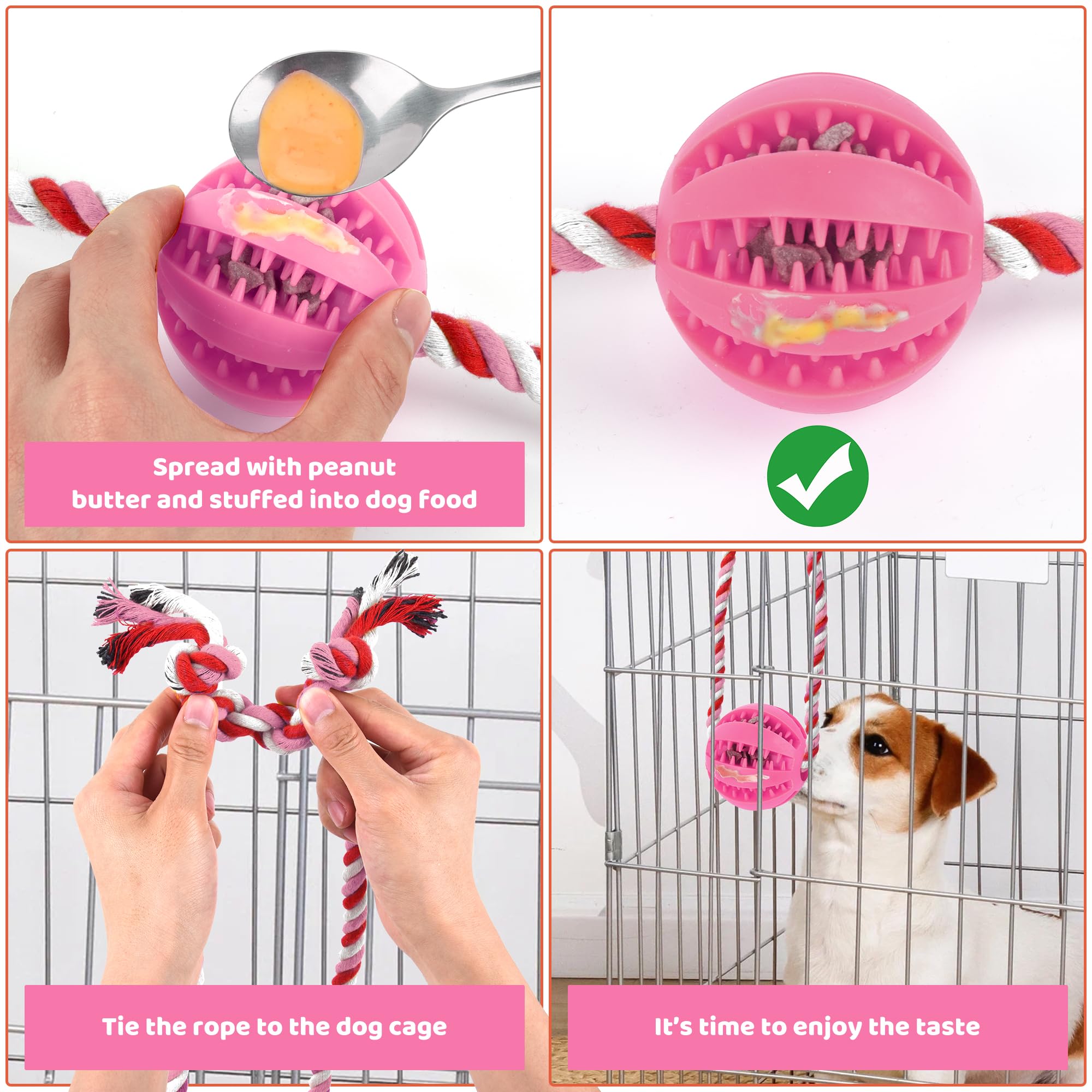 Caja de entrenamiento ChengFu para perros, rosa, facilita la rutina diaria