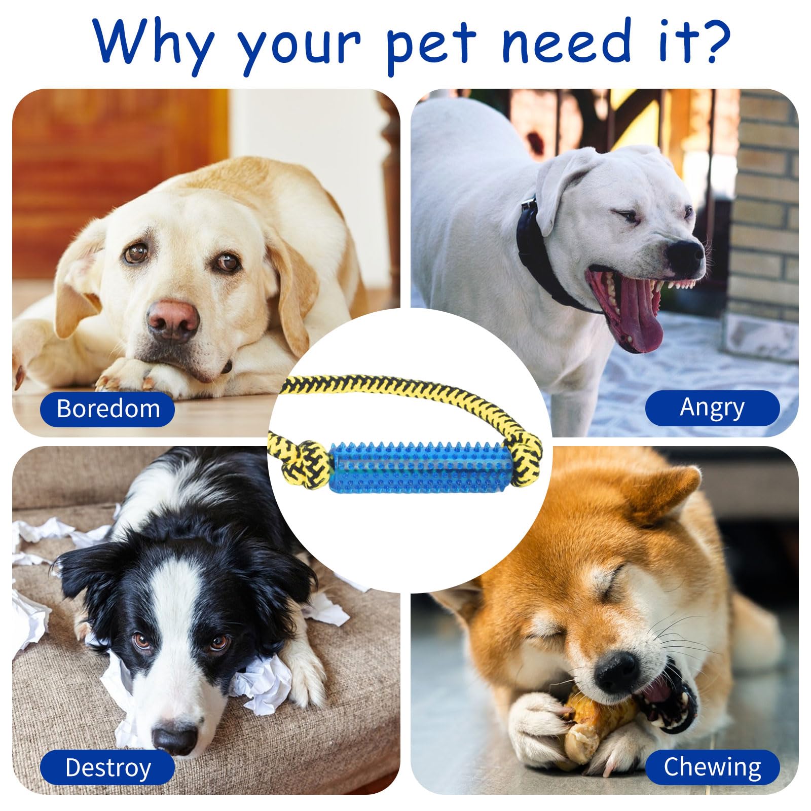 ChengFu diseño resistente a mordidas ideal para perros con masticación intensa