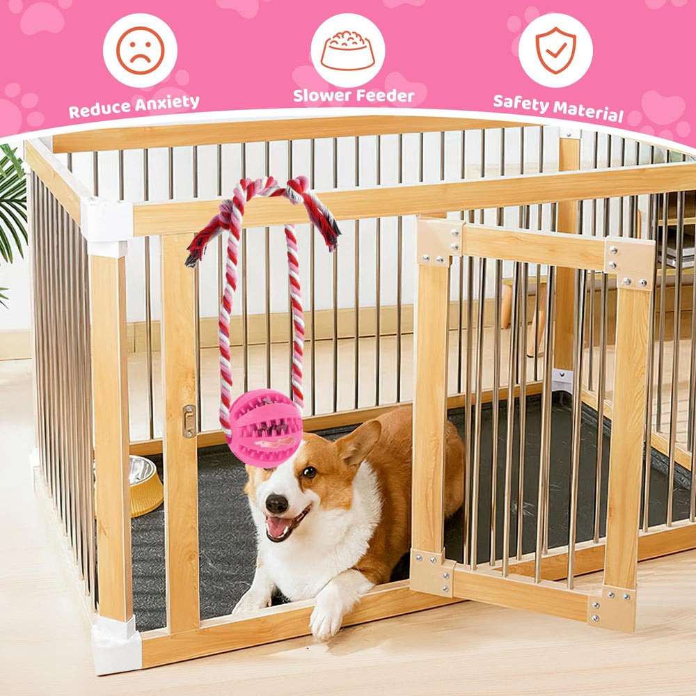 Juguete interactivo ChengFu para perros, rosa, promueve exploración y actividad