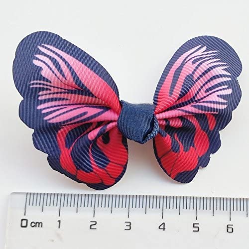 Clip seguro para el cabello de perros, estilo mariposa multicolor, uso diario.
