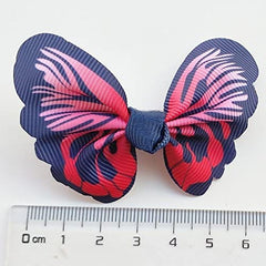 Clip seguro para el cabello de perros, estilo mariposa multicolor, uso diario.