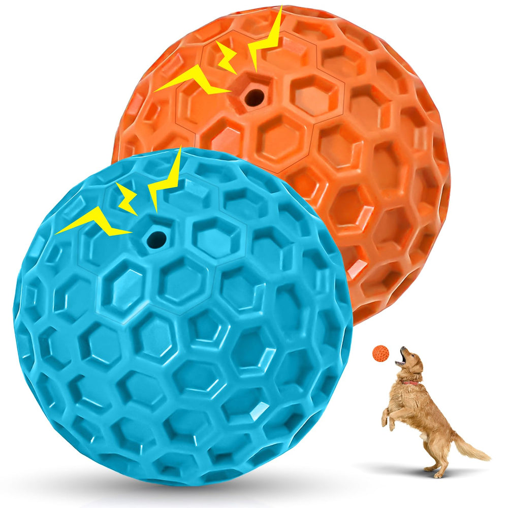 Cheodin bola para perro con sonido, ideal para masticadores agresivos y juego duradero.