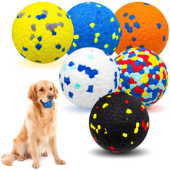 Cheodin pelota de tenis para perros: duradera y resistente en color azul y amarillo.