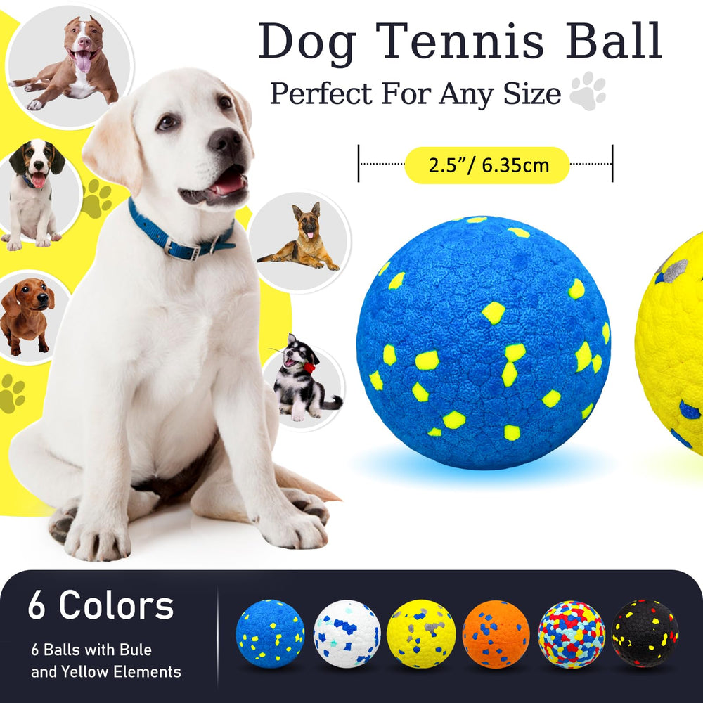 Cheodin juego de 6 pelotas para masticación intensa, ideal para perros fuertes.