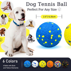 Cheodin juego de 6 pelotas para masticación intensa, ideal para perros fuertes.