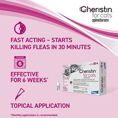 Cheristin en acción rápida: comienza a matar pulgas en 30 minutos.