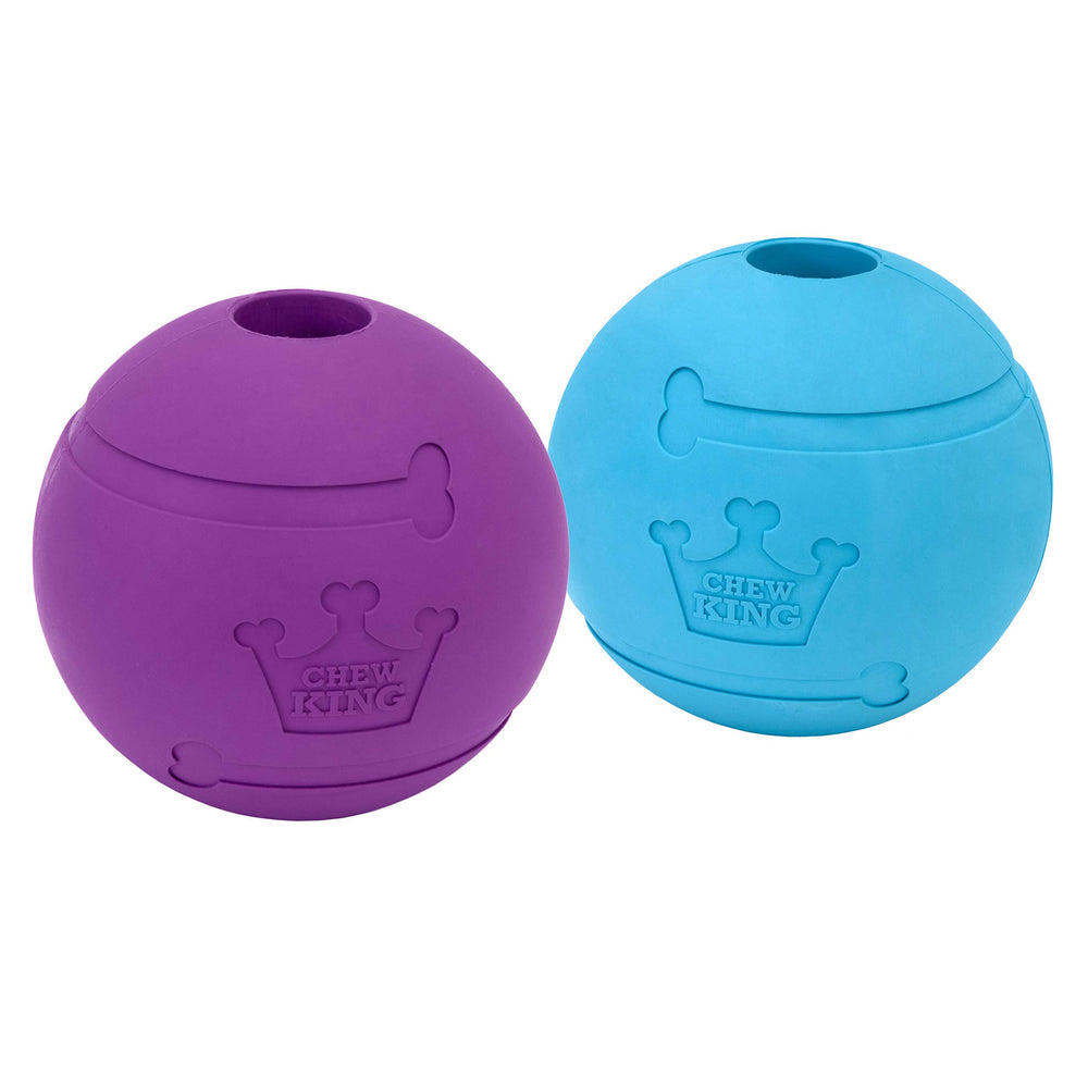 Chew King pelota de búsqueda de 4 pulgadas para juego activo al aire libre.