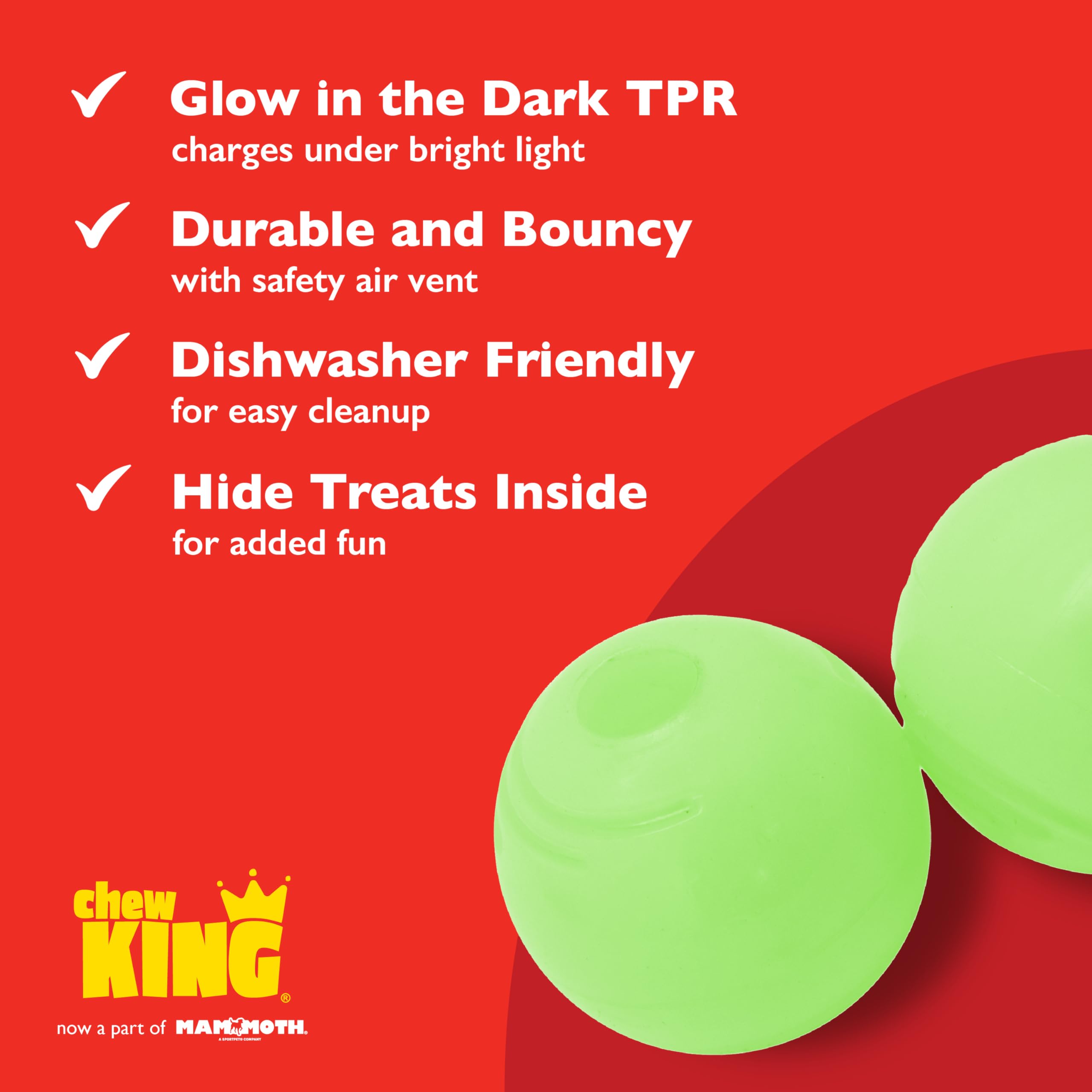 Chew King, bola rebote fuerte para juegos dinámicos