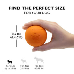 Chew King bolas de goma sabor tocino 2,5 pulgadas duraderas para masticadores activos.