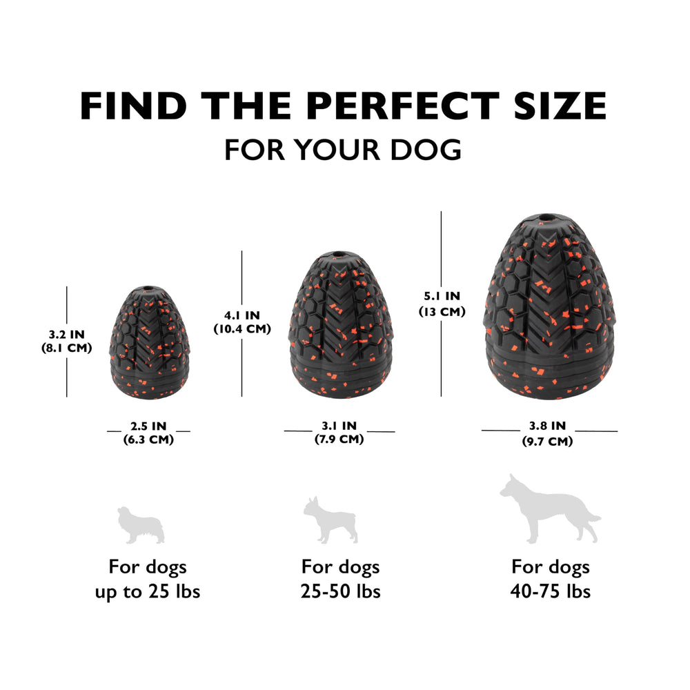Chew King Supreme disponible en tallas múltiples para perros de tamaño variable.