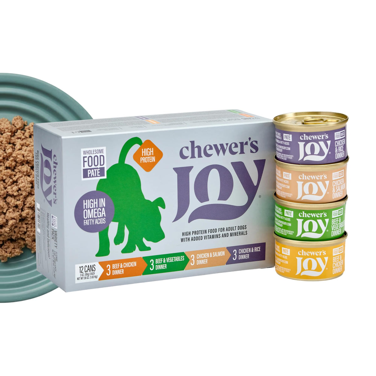 Chewer's Joy pate pollo: plato sabroso y proteína para perros pequeños