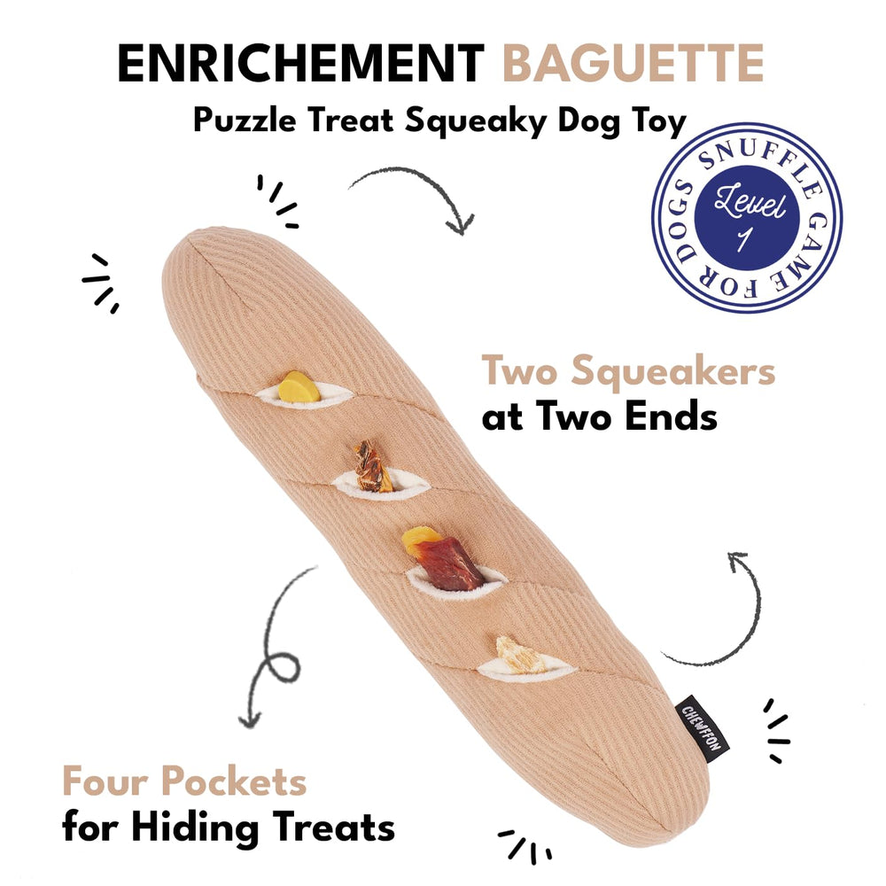 CHEWFFON baguette de enriquecimiento, juego de olfato para perros.