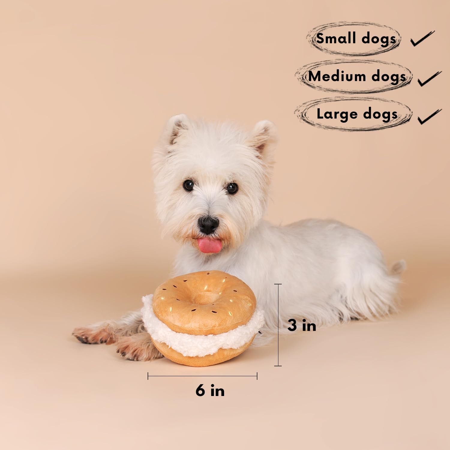 CHEWFFON, interior con papel arrugado para sonidos divertidos.