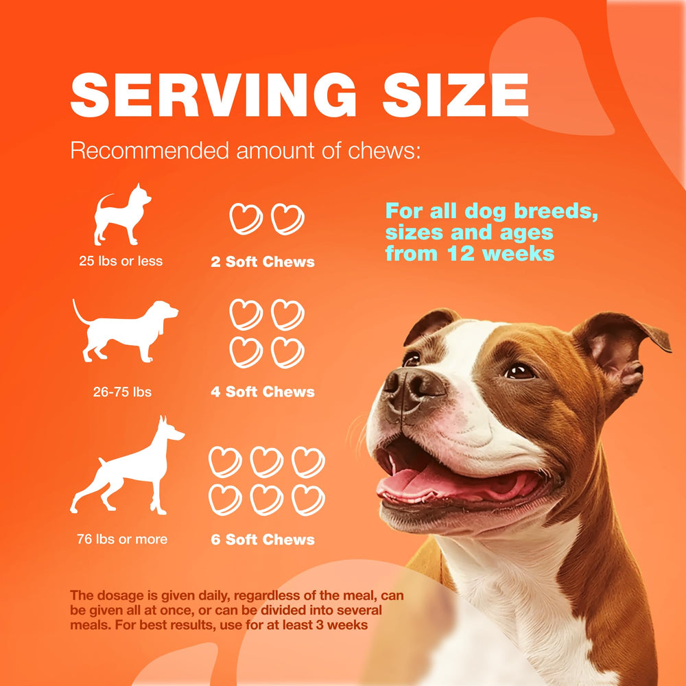 CHEWIA Glucosamina para perros, para razas pequeñas, promueve movilidad diaria.