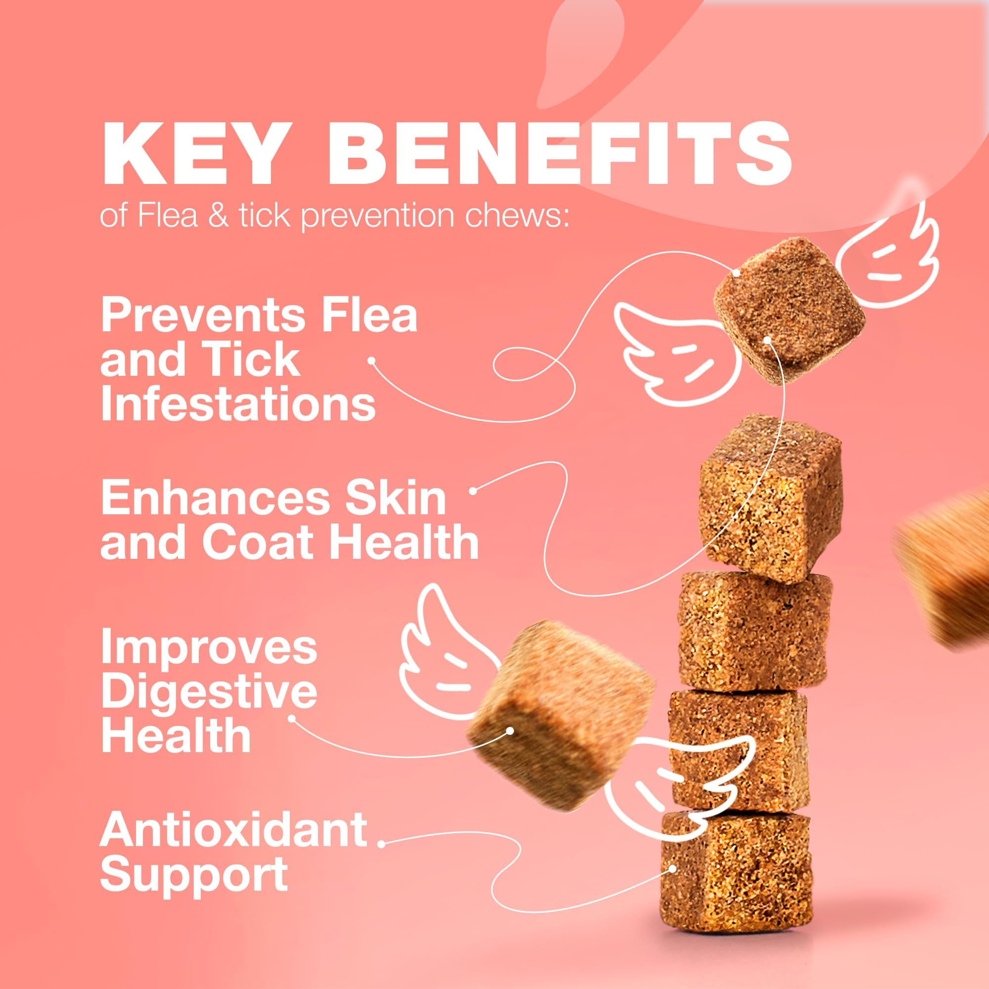Masticables CHEWIA con sabor salmón para gatos, fácil de administrar.