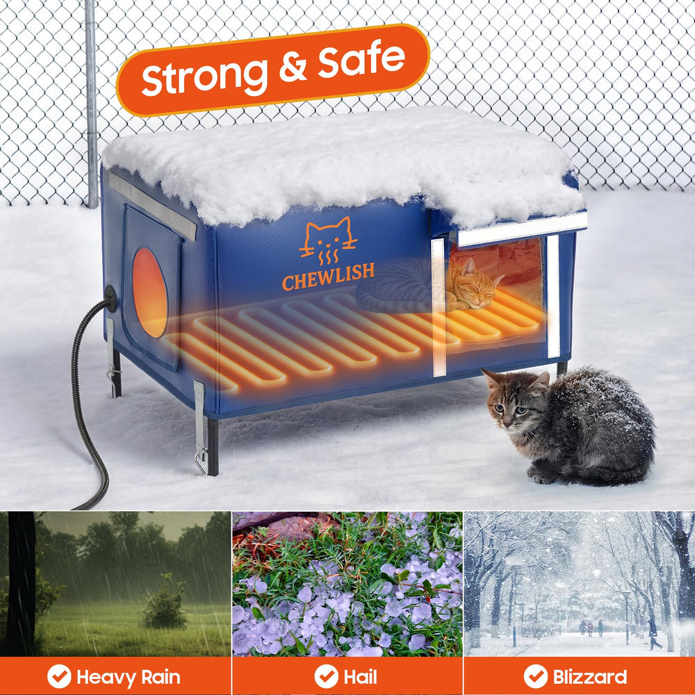 Chewlish: puerta-escape-magnetica, acceso seguro para gatos asustados.