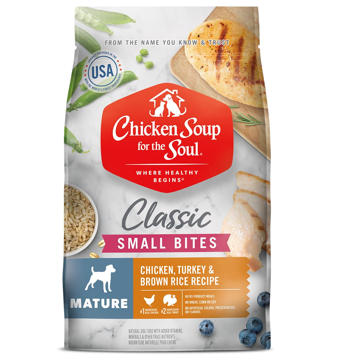 Chicken Soup for the Soul Small Bites: primer ingrediente carne real para sabor atractivo
