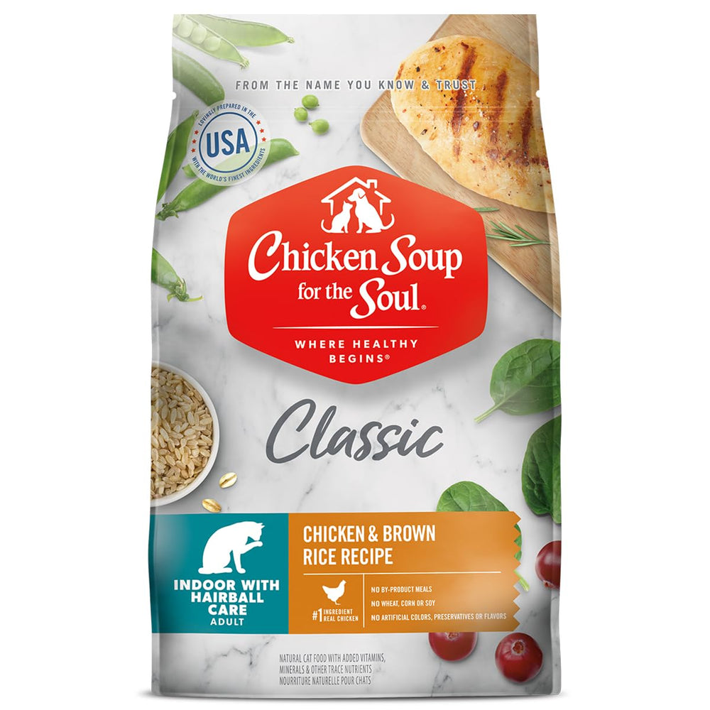 Chicken Soup para Gato Indoor, bolsa de 12 lb ideal para alimentación diaria.