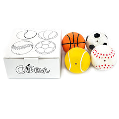 CHIWAVA bola de látex blanda, diseño deportivo, estimula el juego activo entre dueños y perros.
