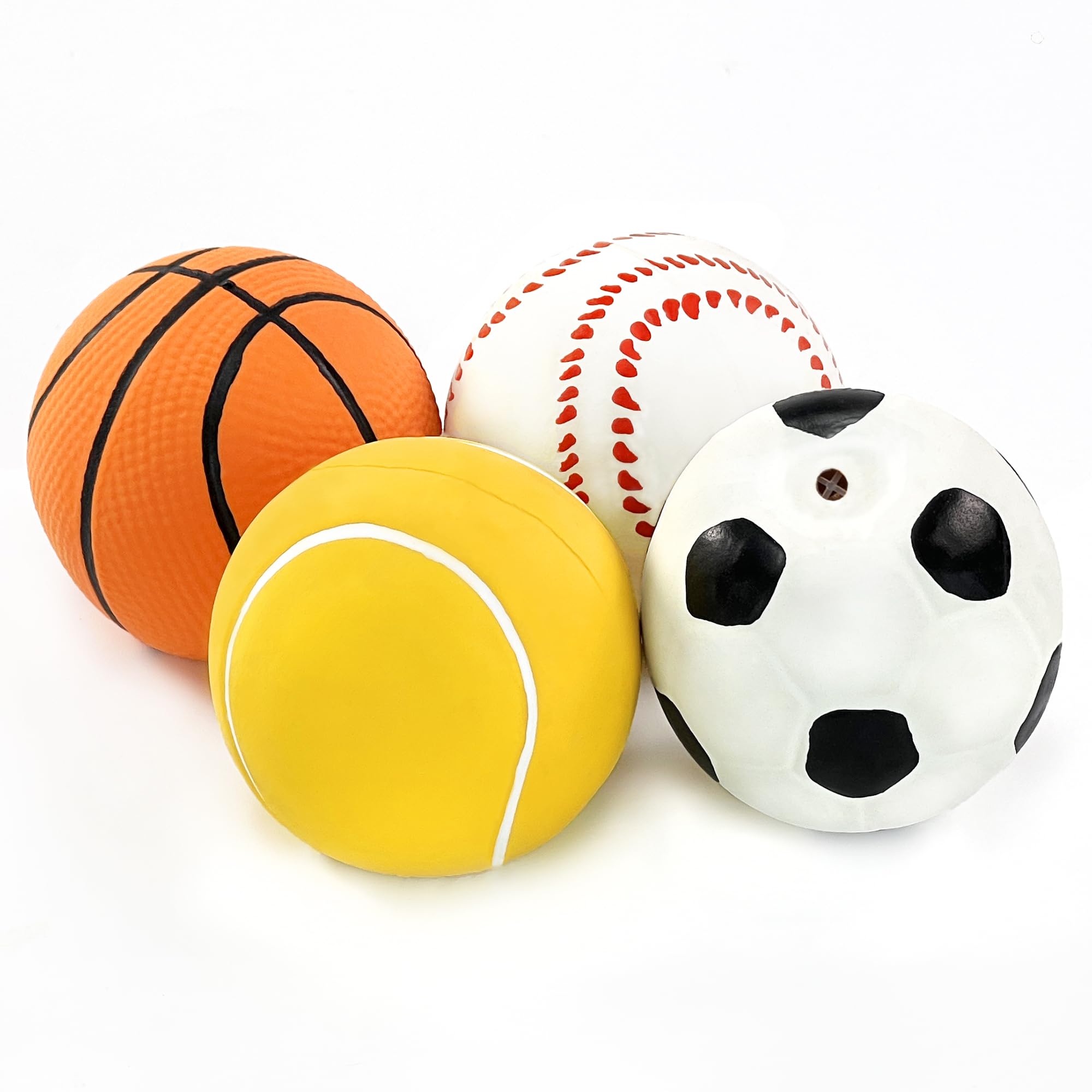 CHIWAVA bola deportiva de látex, chirriador, ideal para juego activo al aire libre.